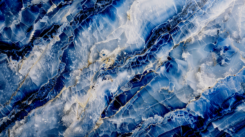 Dywan winylowy marmurowy ciemnoniebieski - TenStickers