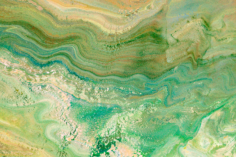 Dywan winylowy marmurowy kolory zielony i beżowy - TenStickers