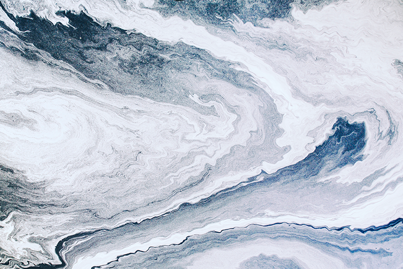 Dywan winylowy marmurowy minimalistyczny niebieski i szary - TenStickers