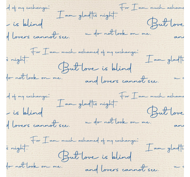 Tapeta z napisami wykres tekstylny - TenStickers