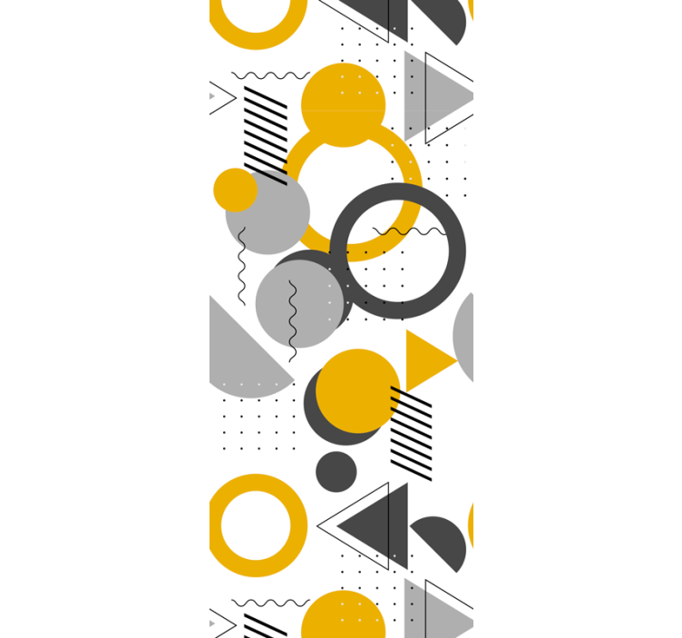 Tapeta kółka i i kropki dynamiczne wzory abstrakcyjne - TenStickers