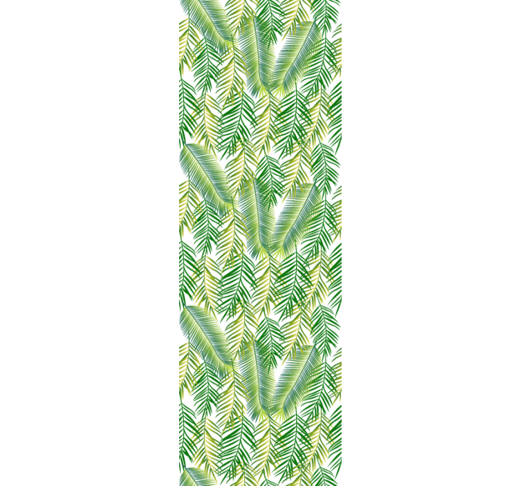 Tapeta liście projekt bujnej zieleni - TenStickers