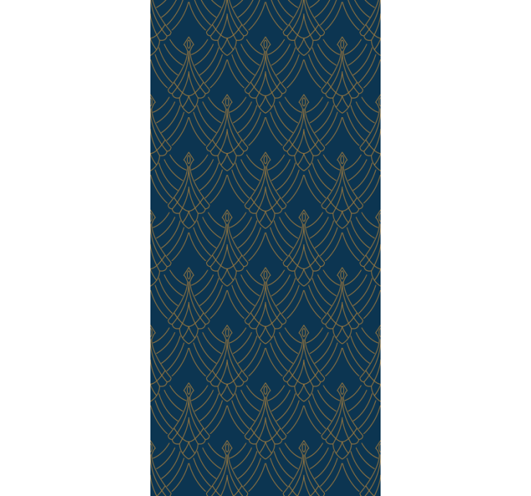 Tapeta nowoczesna elegancki wzór liścia - TenStickers