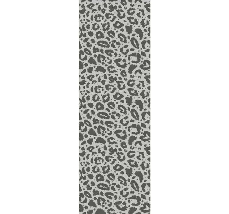 Tapeta leopard styl druku szarego - TenStickers