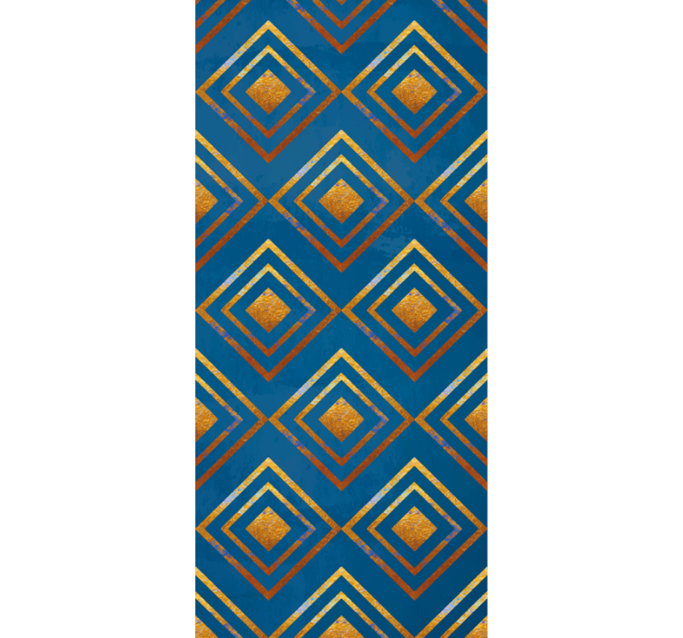 Tapeta geometrczyna diamenty i linie - TenStickers