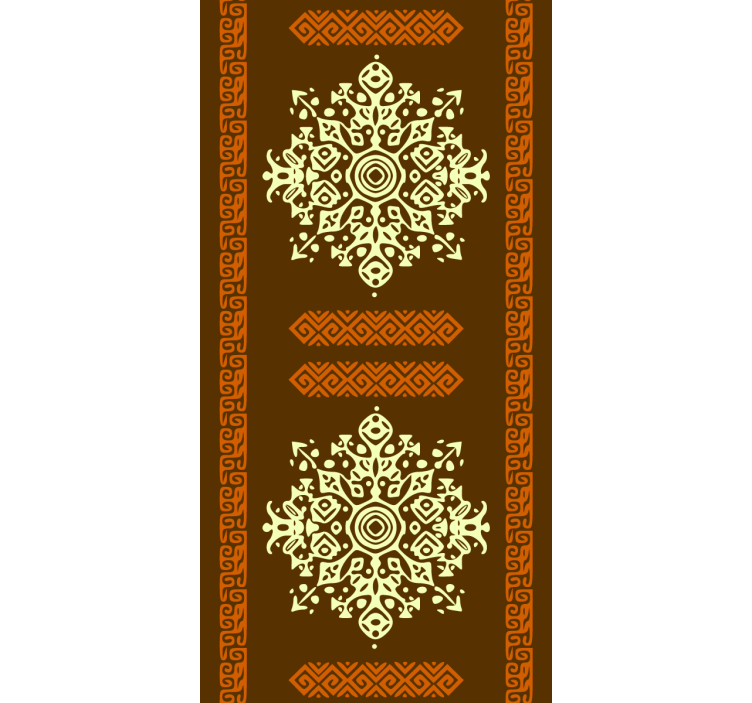 Tapeta do sypialni etniczne złote mandale - TenStickers