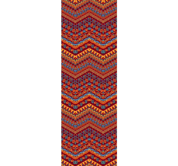 Tapeta do salonu żywy geometryczny wzór - TenStickers