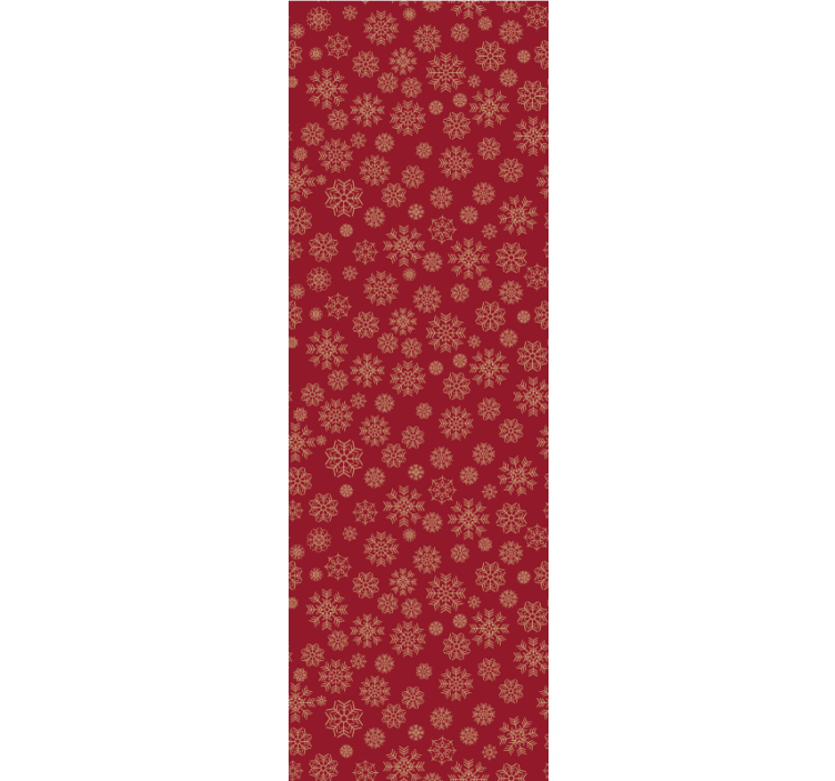 Tapeta świąteczna mroźny kwiatowy wzór - TenStickers