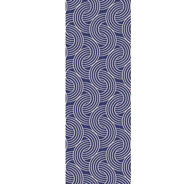 Tapeta geometrczyna eleganckie fale spiralne - TenStickers