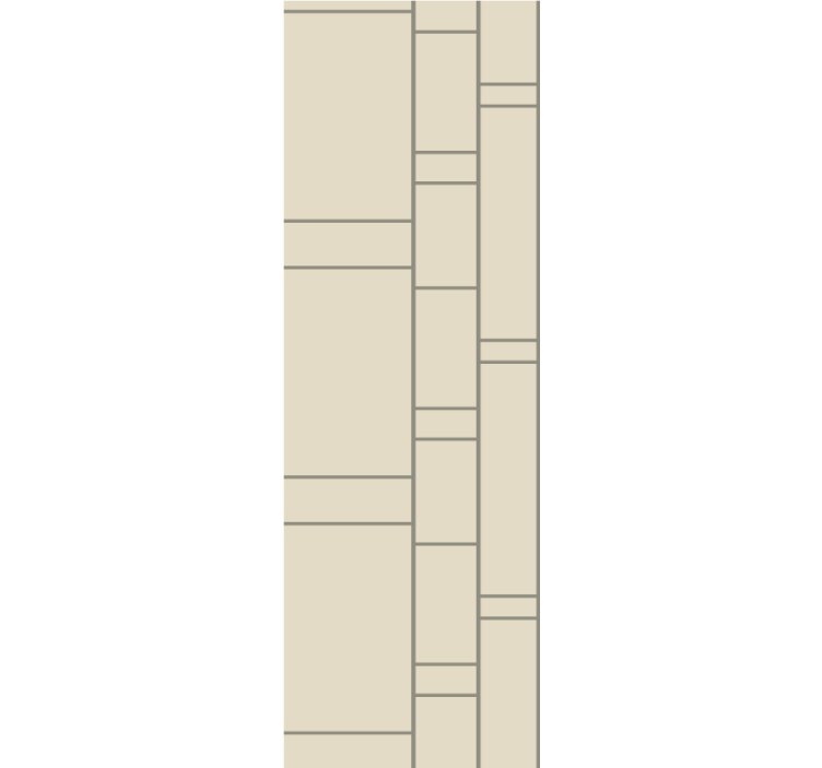Tapeta do biura współczesny wzór blokowy - TenStickers