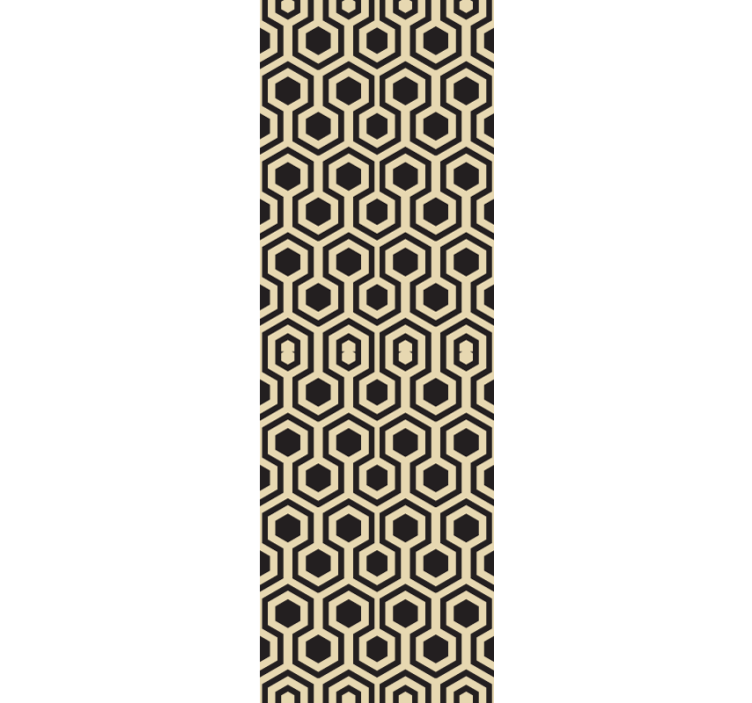 Tapeta geometrczyna wzór sześciokątny plastra miodu - TenStickers