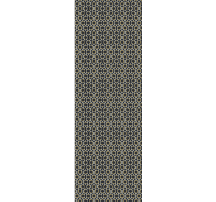 Tapeta 3D tekstura sześciokątna - TenStickers