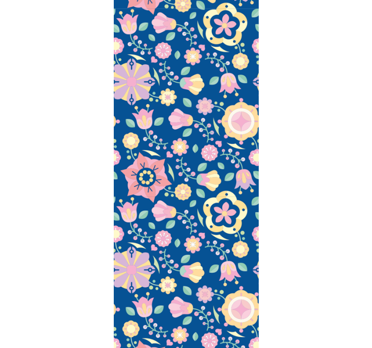 Tapeta kwiaty kompozycja kwiatowych rozkwitów - TenStickers