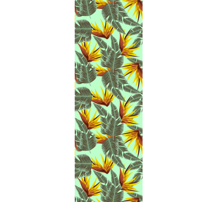 Tapeta natura eksplozja tropikalnych liści - TenStickers