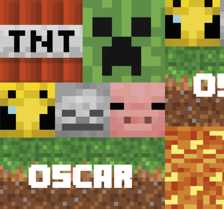 Tapeta dla nastolatka geometryczny wzór do gier - TenStickers