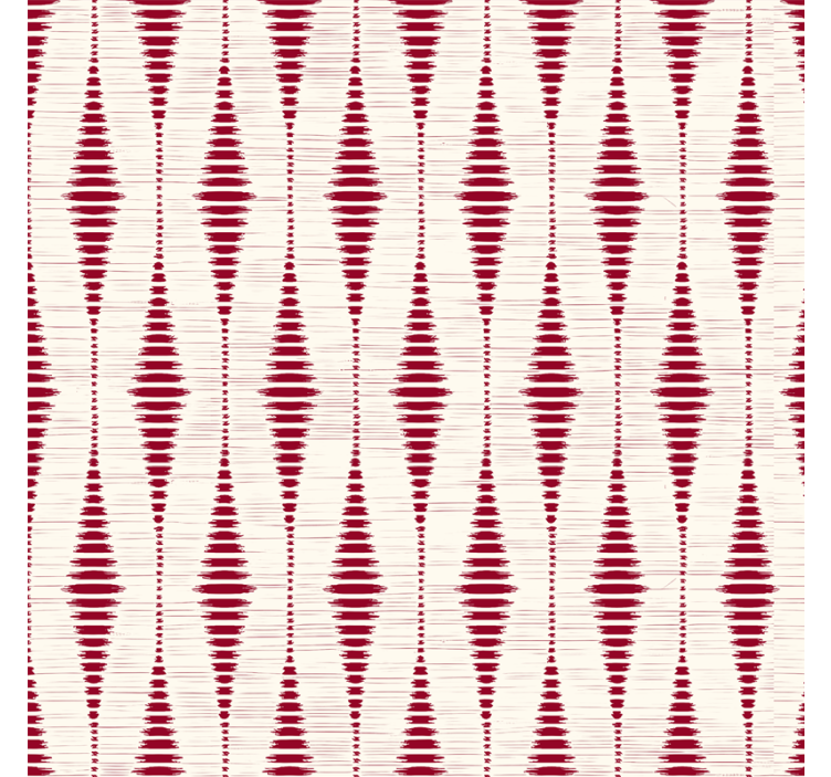 Tapety geometryczne czerwony rabaul ikat - TenStickers