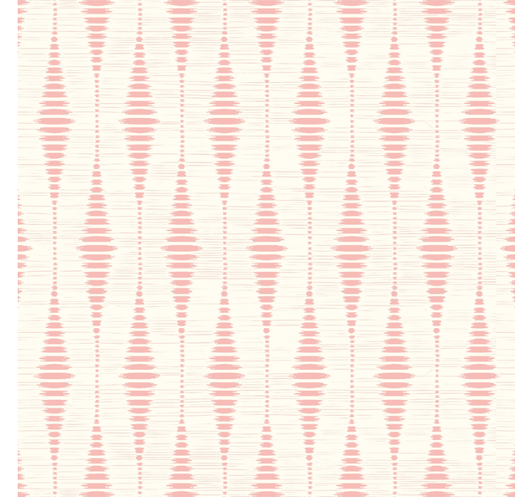Tapety geometryczne pastelowy różowy rabaul ikat - TenStickers