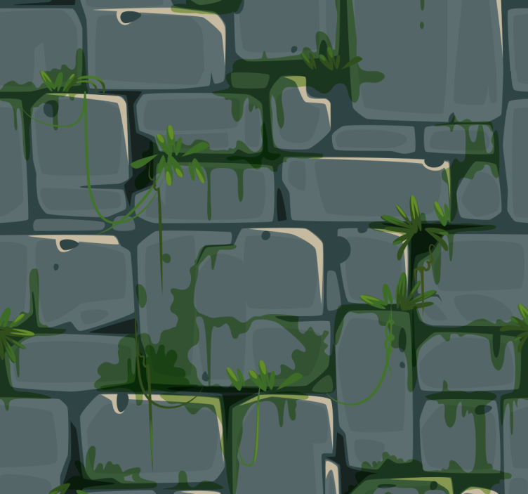 Tapeta teksturowana kamienna ściana - TenStickers