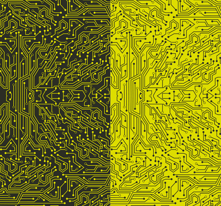 Tapeta wzór linie metra - TenStickers