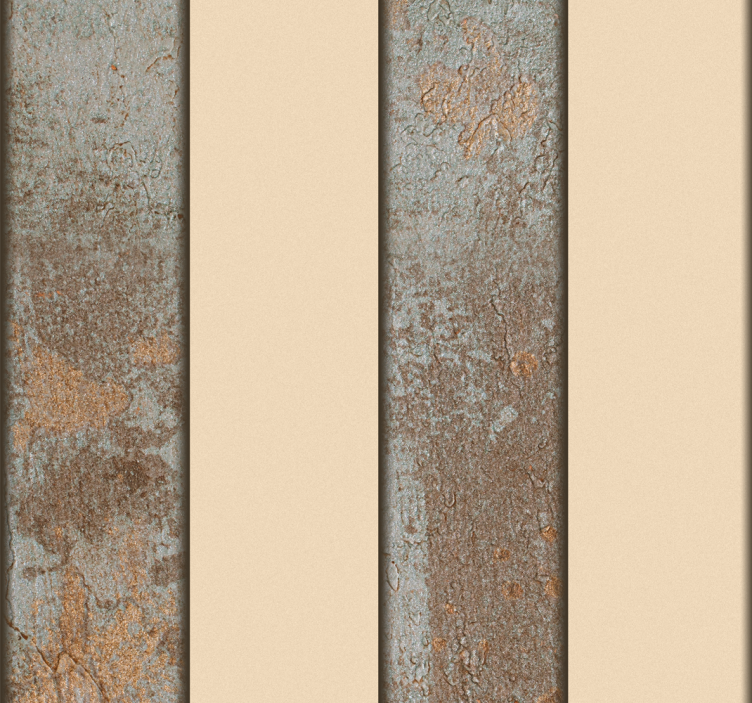 Tapeta w paski pionowe miedziane - TenStickers