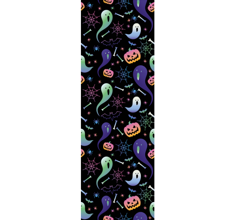 Tapeta Halloween Halloweenowe duchy i dynie - TenStickers