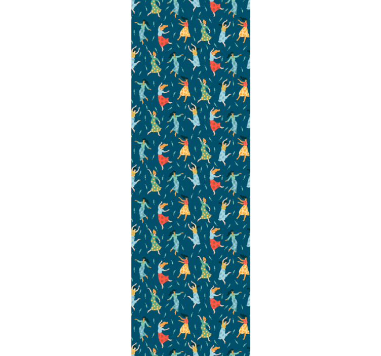 Tapeta personalizowana wzór tańczących kobiet - TenStickers