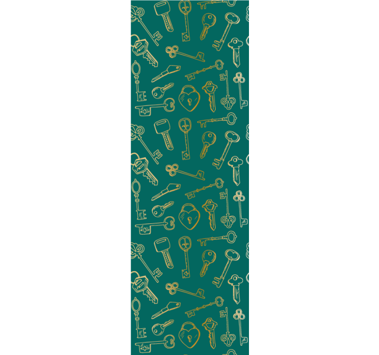 Tapeta ornament vintage kluczowe wzory - TenStickers