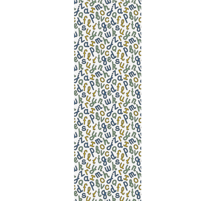 Tapeta z napisami mieszanka alfabetu - TenStickers