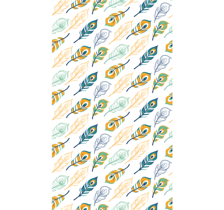 Tapeta sztuka pierzasta elegancja - TenStickers