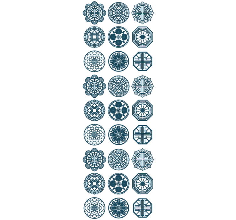 Tapeta kafelki geometryczne wzory płytek - TenStickers
