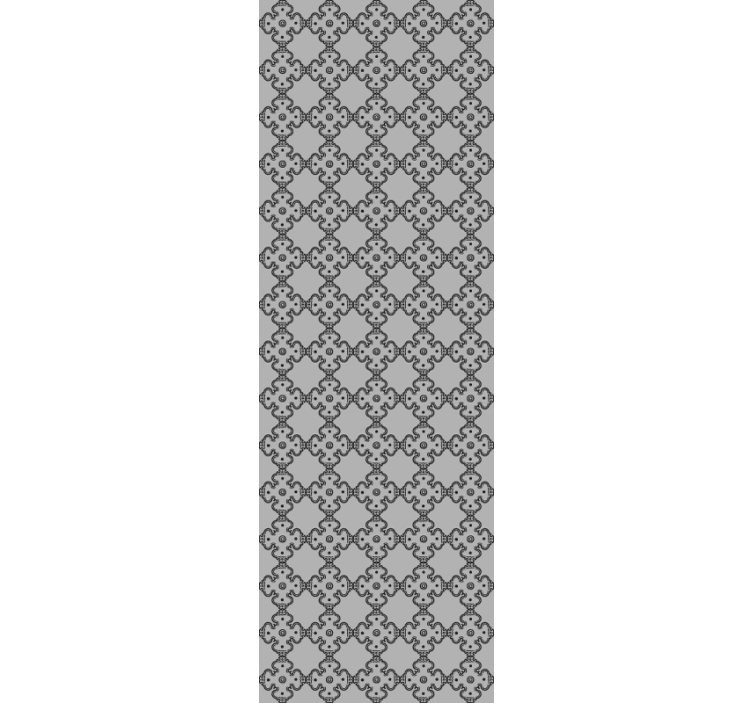 Tapeta ornament skomplikowany czterolistny - TenStickers