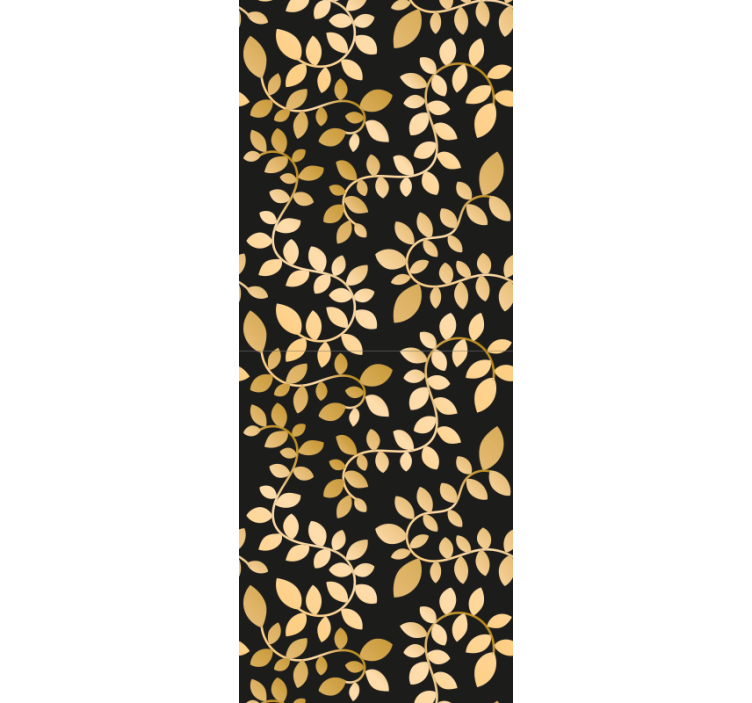 Tapeta liście liściasta elegancja - TenStickers