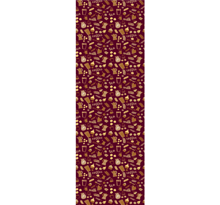 Tapeta do kuchni wzór motywu napoju - TenStickers