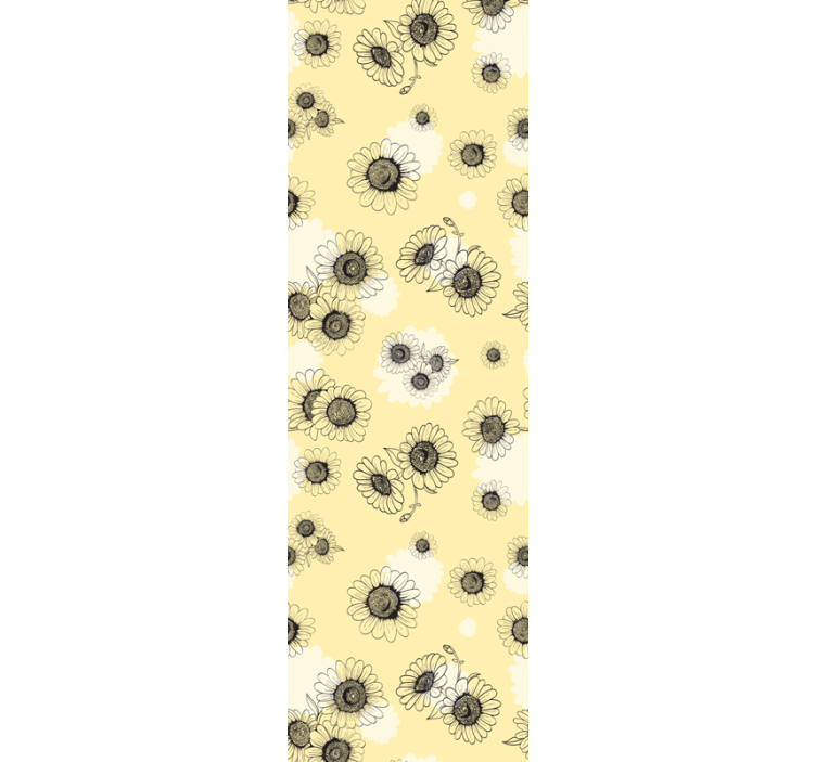 Tapeta kwiaty wzory kwiatowe - TenStickers