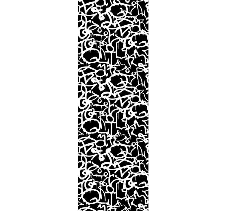 Tapeta z napisami alfabetyczny chaos - TenStickers