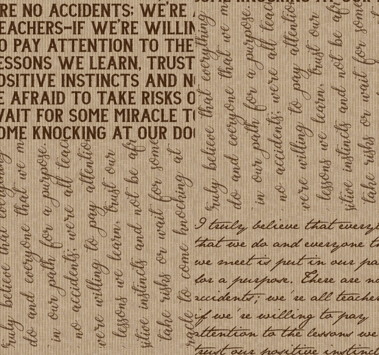 Tapeta z listami manifestującymi Ciebie - TenStickers