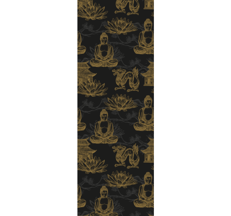 Tapeta do sypialni ikonografia buddyjska - TenStickers