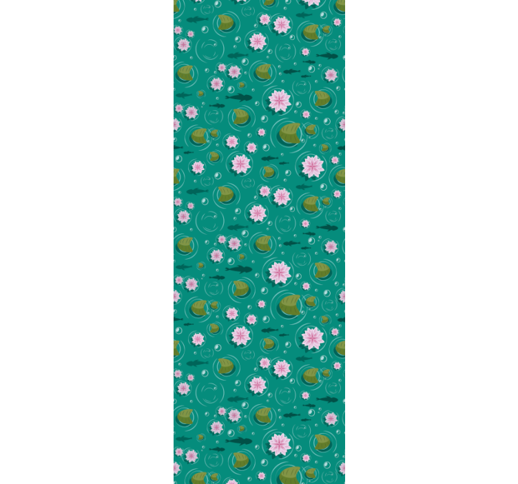 Tapeta natura kwiaty wodne - TenStickers
