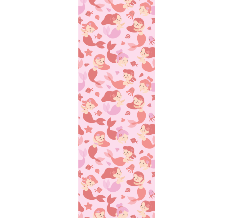 Tapeta zwierzęta zabawny motyw syreny - TenStickers