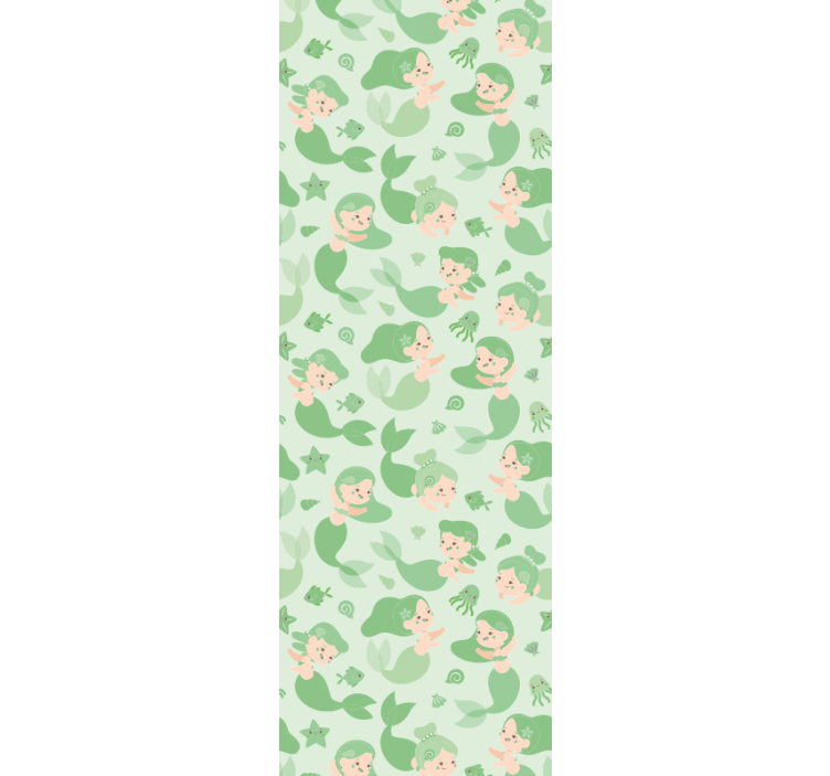 Tapeta dla dzieci zabawne syreny - TenStickers