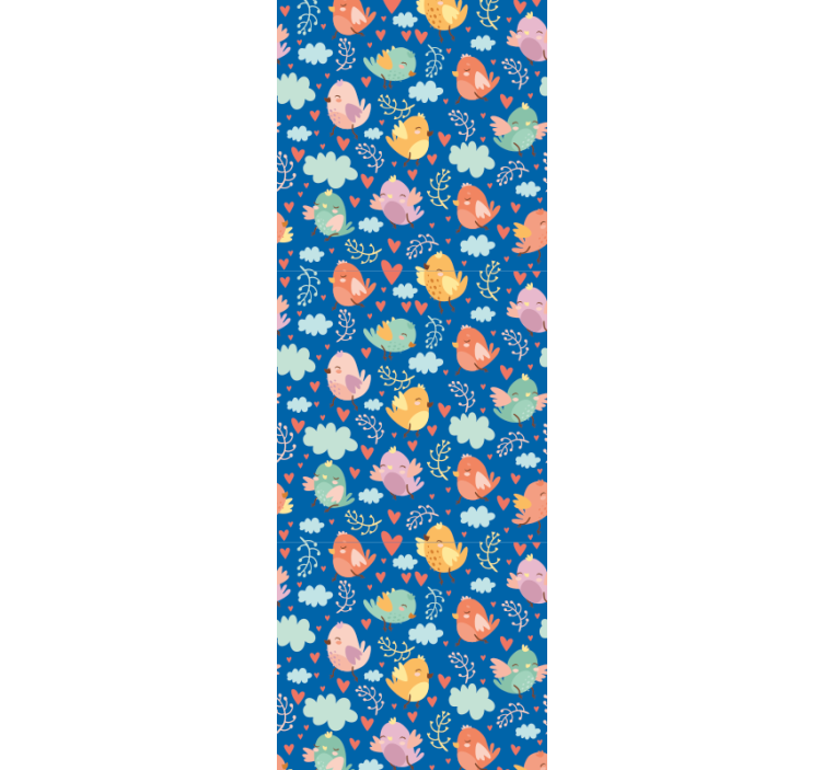 Tapeta ptaki kolorowi przyjaciele - TenStickers