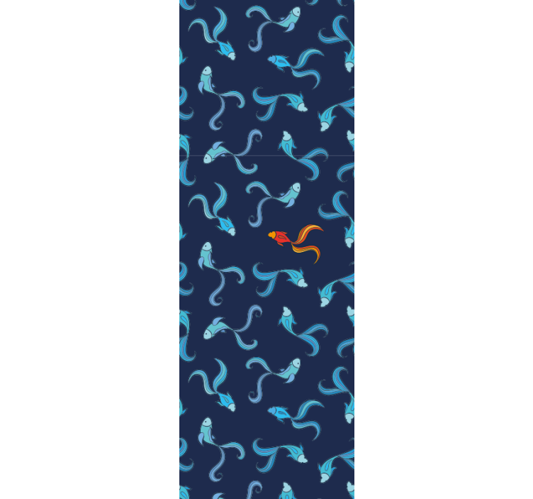 Tapeta ryby wzory fauny wodnej - TenStickers