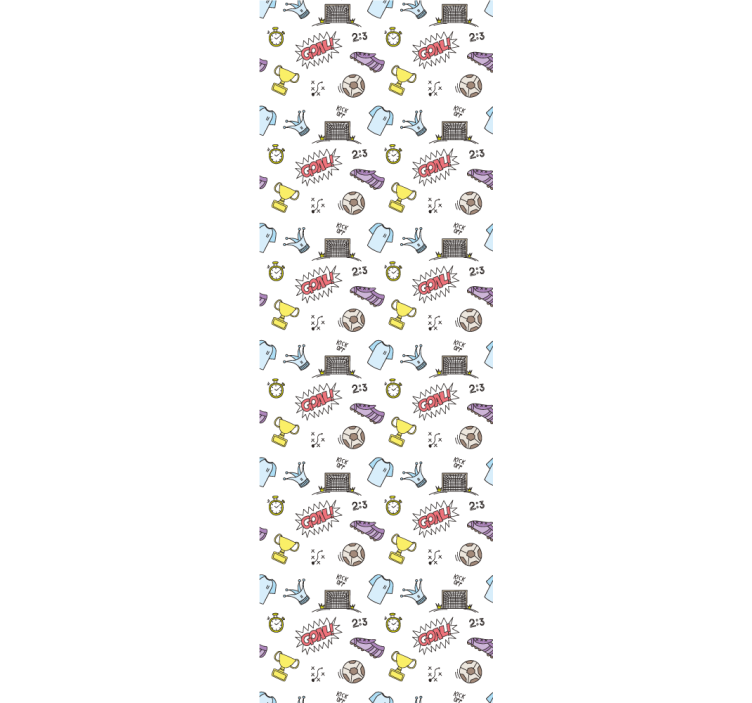 Tapeta dla dzieci motyw zabawy w piłkę nożną - TenStickers