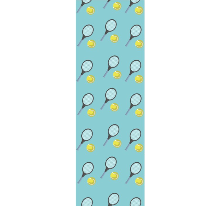 Tapeta sztuka wzór tenisowy - TenStickers