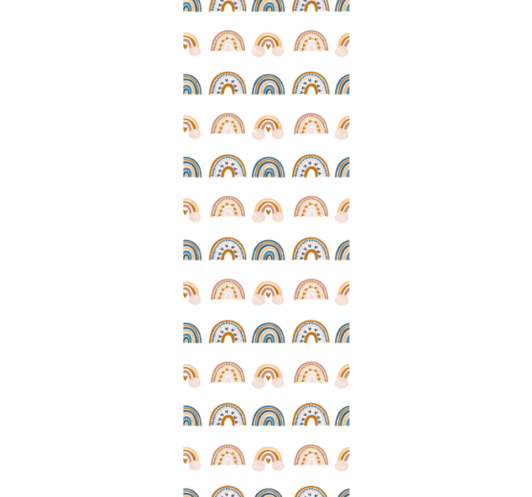 Tapeta dla dzieci wzór łuków tęczowych - TenStickers