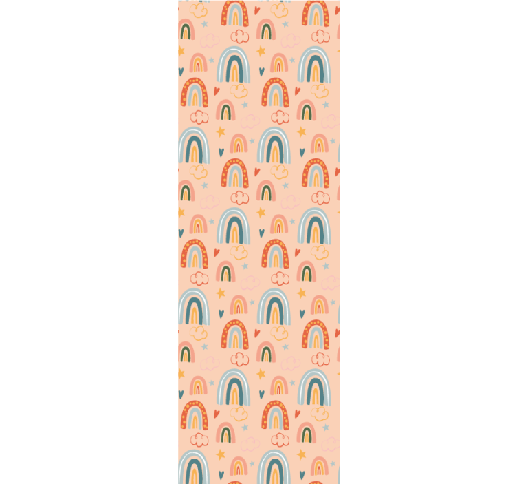 Tapeta do pokoju młodzieżowego tęczowy krajobraz marzeń - TenStickers