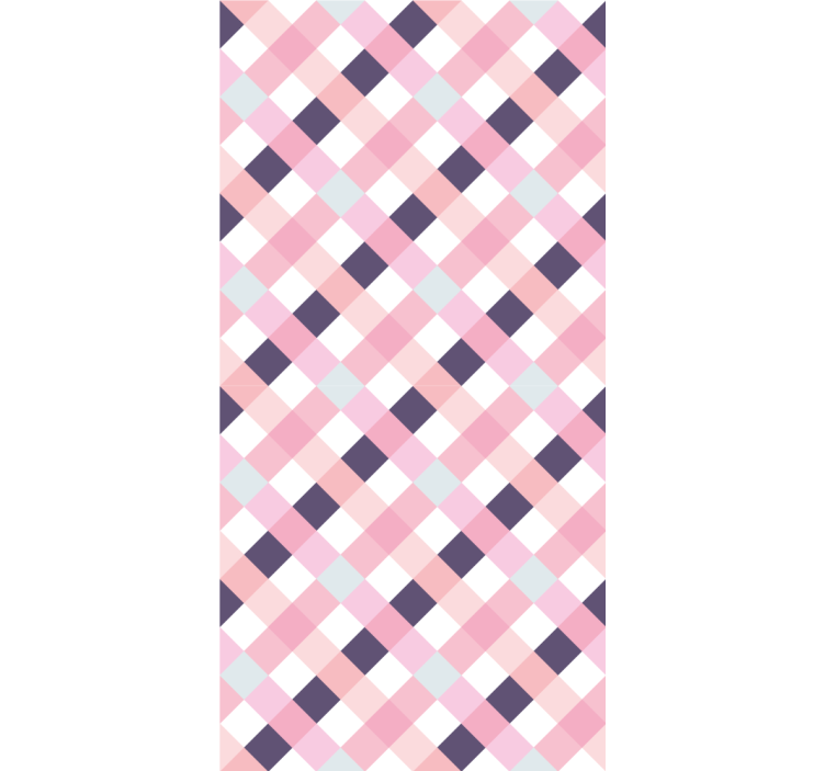 Tapeta geometrczyna pastelowy wzór argyle - TenStickers