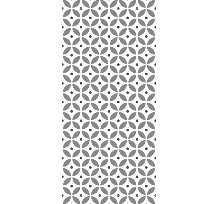 Tapeta geometrczyna geometryczny wzór płatków - TenStickers