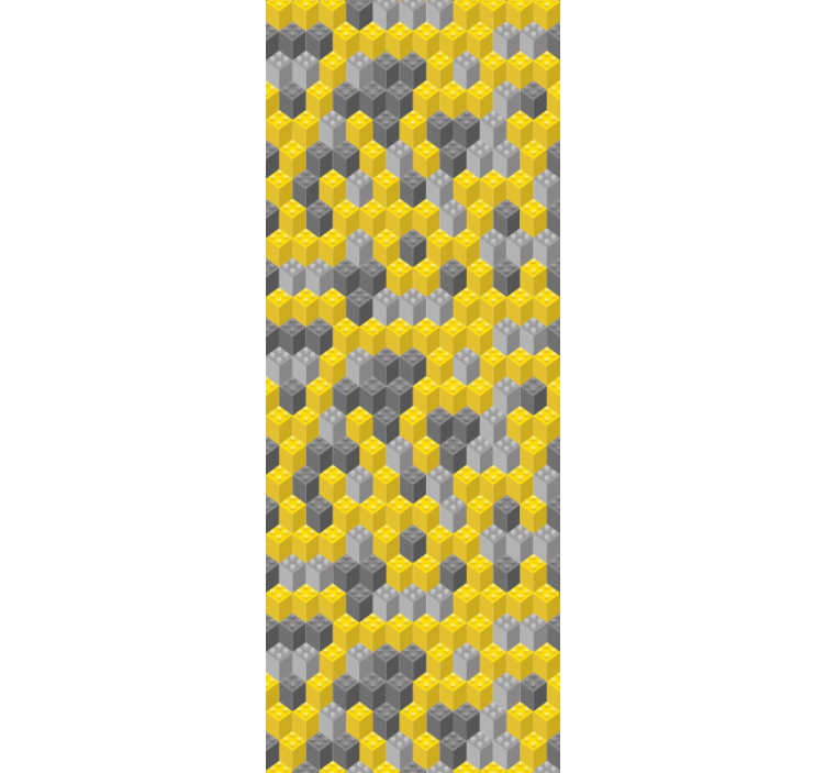 Tapeta geometrczyna geometryczny plaster miodu - TenStickers