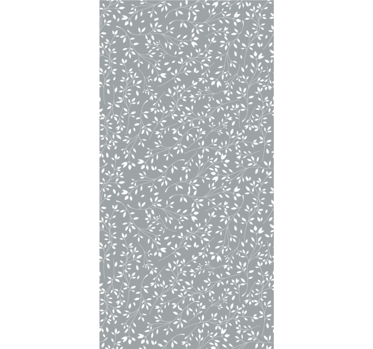 Tapeta liście liściasta sylwetka - TenStickers